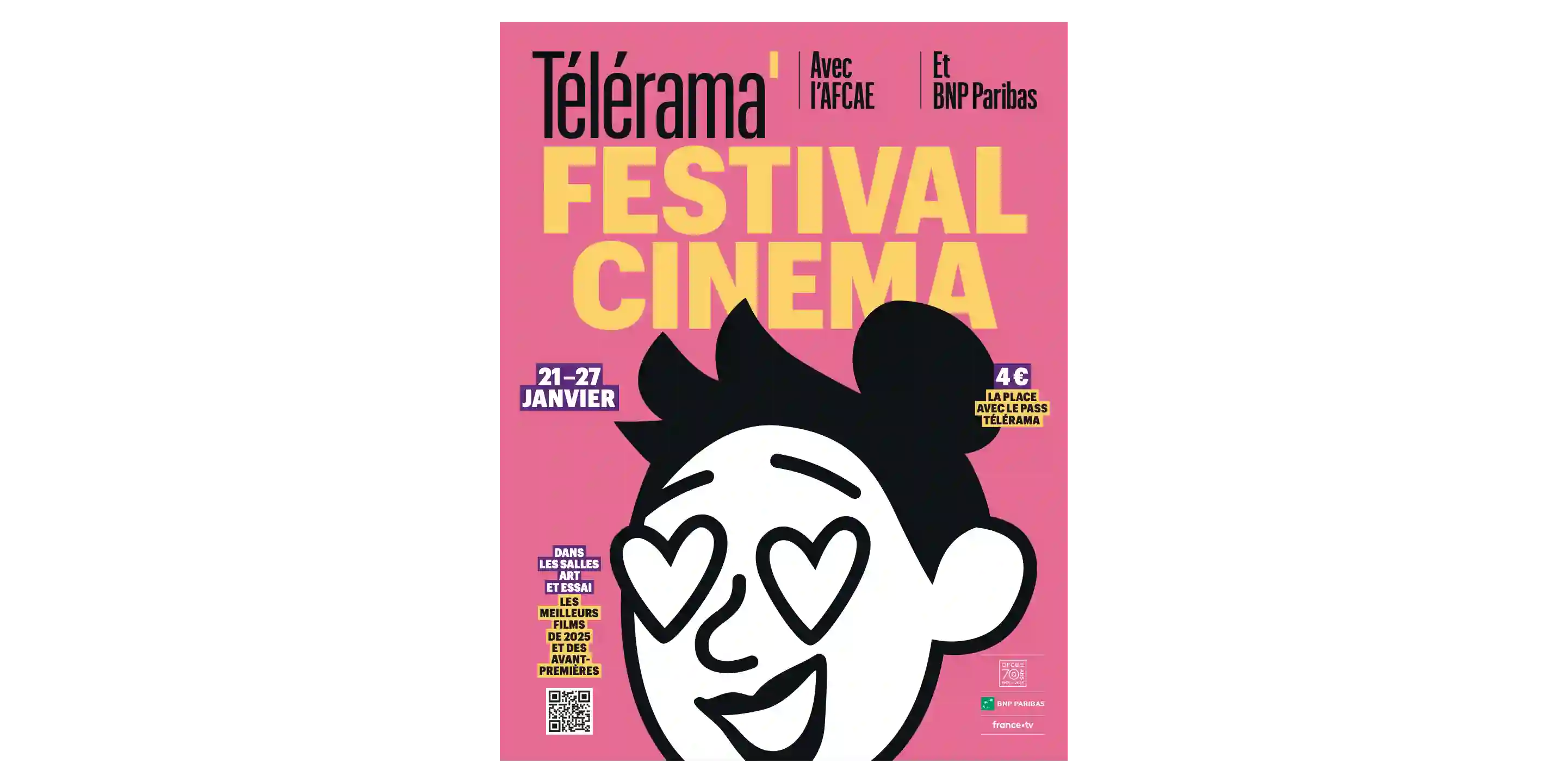 200 PASS POUR LE FESTIVAL CINEMA TELERAMA 2026 A GAGNER !
