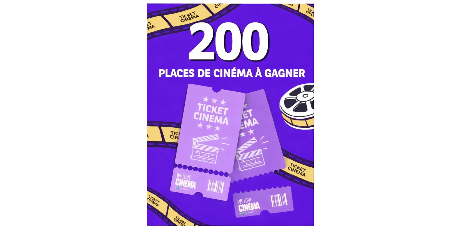 valables pour le film de votre choix